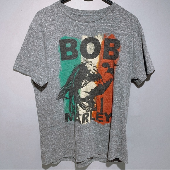 Bob Marley Gray Graphic Tee - Picture 2 of 6